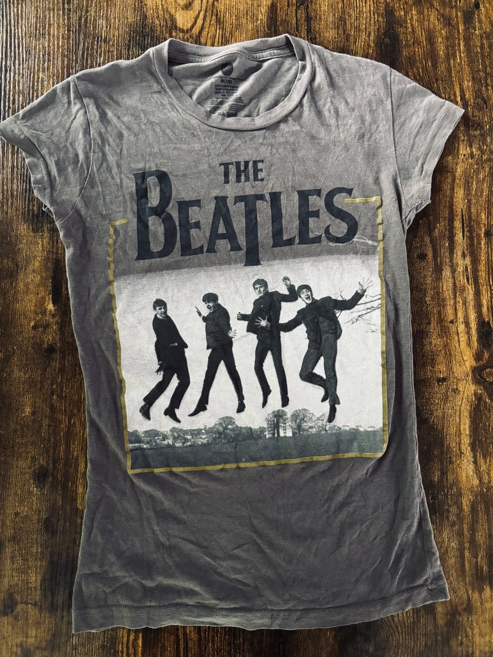 The Beatles Women's Short Sleeve Graphic Tee - Gray